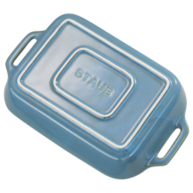 Ovenschaal 2,4 liter Antiek Turquoise Staub