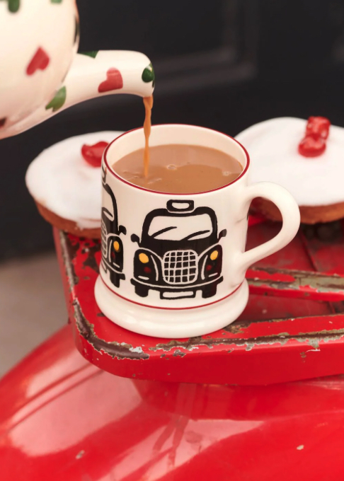 1/2 Pt Mok Black Cab Emma Bridgewater