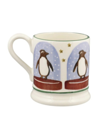 1/2 Pt Mok Penguin Snow Globe Emma Bridgewater