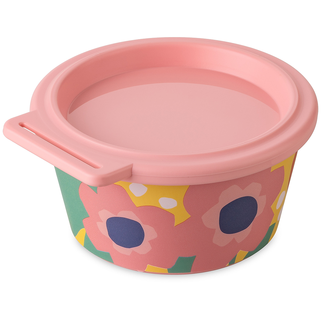 Dekselbakje Nora Blooms Sweet Pink 250 ml. Koziol