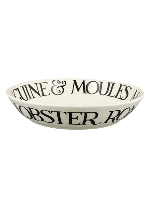Pastabord/-schaal Crab Black Toast Medium Emma Bridgewater