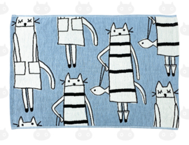 Hand- / Theedoek / Placemat Cat Blue Atsuko Matano