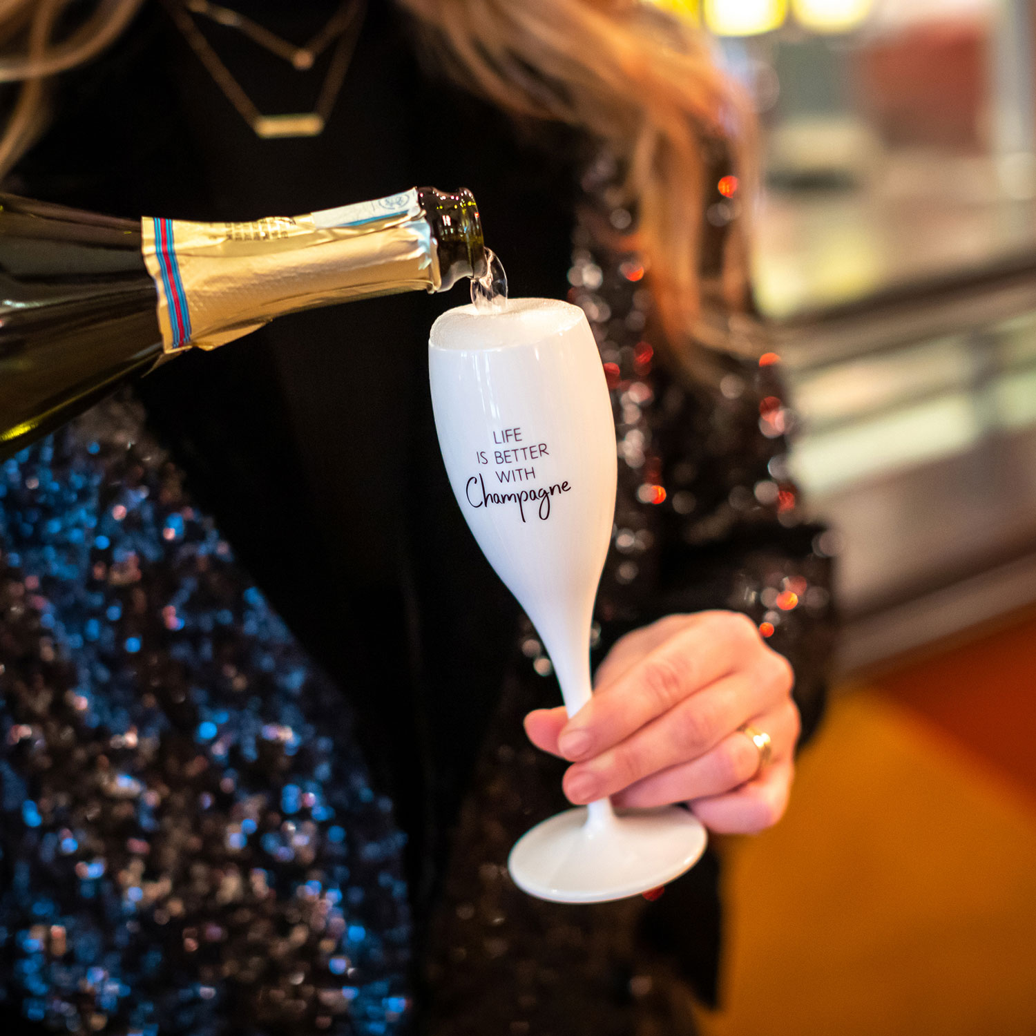 Champagneglas Life is Better With Champagne Koziol