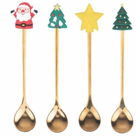 Kerst Lepeltjes met Decoratie XMas