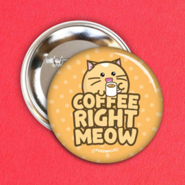 Broche 'Coffee Right Meow' - Fuzzballs
