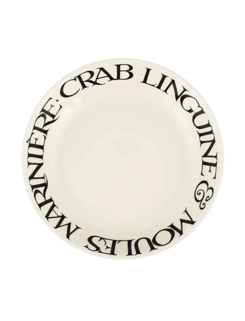Pastabord/-schaal Crab Black Toast Medium Emma Bridgewater