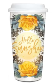 Travel Mug Hello Sunshine - Papaya Art