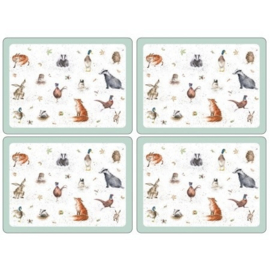 4 Placemats Wrendale Designs 40 cm. Pimpernel