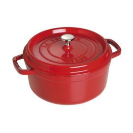 Gietijzeren Braadpan Kersenrood 5,2 l. Staub