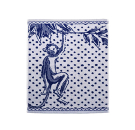 Keukendoek Aap Stippen Heinen Delfts Blauw