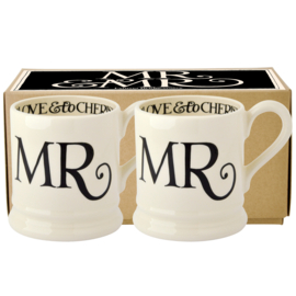 1/2 Pt Mokken 'Mr & Mr Black Toast'- Emma Bridgewater