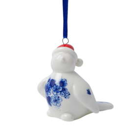 Kerstornament Vogel II - Heinen Delfts Blauw