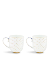 Cadeauset 2 Mokken Royal White (260 ml.) - Pip Studio