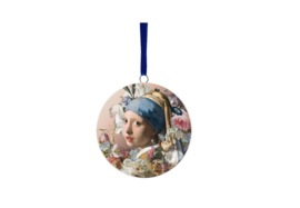Decoratie Meisje met de Parel Heinen Delfts Blauw