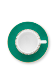 Espressokop & Schotel Emerald Love Birds Pip Studio