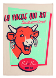 Theedoek La Vache Qui Rit Retro Vanille (75 cm.) - Coucke
