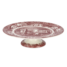 Taartplateau (27,5 cm.) - Spode Cranberry Italian