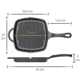 Gietijzeren Grillpan - Blackwell