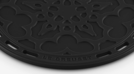 Onderzetter Bloem Zwart Le Creuset