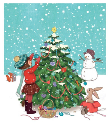 Ansichtkaart Very Merry Christmas Belle & Boo