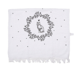 Gastendoekje Lovely Grey Cat Clayre & Eef