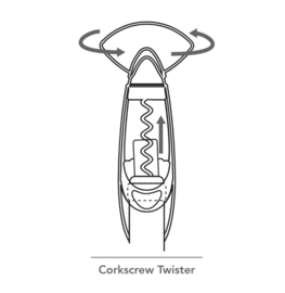Kurkentrekker Twister Vacu Vin