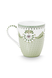 Mok L Tiles Green Lily & Lotus Pip Studio