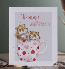 Verjaardagskaart Hammy Anniversary Wrendale Designs