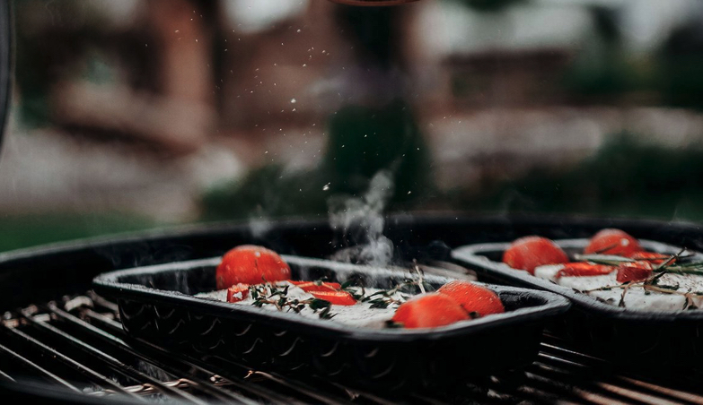 Geëmailleerde BBQ-schaal FMprofessional