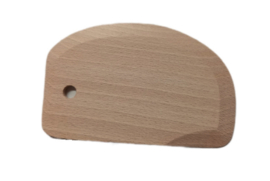 Deegschraper Ovaal Hout