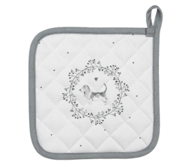 Pannenlap Lovely Grey Dog Clayre & Eef
