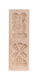 Speculaasplank 2 Figuren