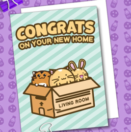 Kaart 'Congrats on Your New Home' - Fuzzballs