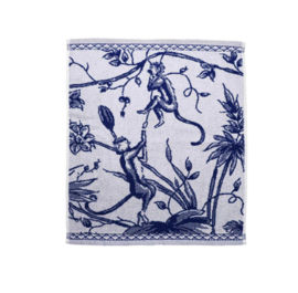 Keukendoek Aapjes Heinen Delfts Blauw