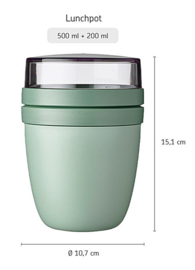 Lunchpot Ellipse Nordic Green Mepal