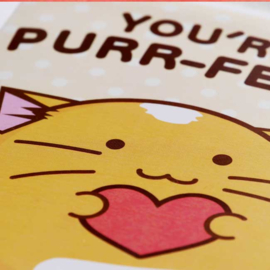 Kaart 'You're Purr-fect' - Fuzzballs