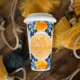 Travel Mug Hello Sunshine - Papaya Art