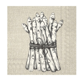 Servetten Bunch of Asparagus Ihr