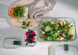 Ovenschaal / Vershouddoos EasyClip Glas 450 ml Mepal