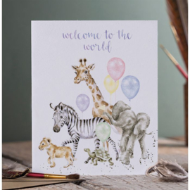 Kaart 'Welcome to the World' - Wrendale Designs