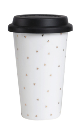 Travel Mug Gold Triangles - Sema Design