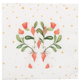 Servetten Happy Little Christmas Candy Cane Clayre & Eef