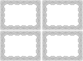 4 Placemats Glamour Lace (30,5 cm.) - Portmeirion Catherine Lansfield