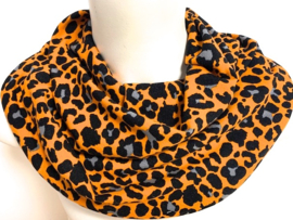 Orange panter tørklæde