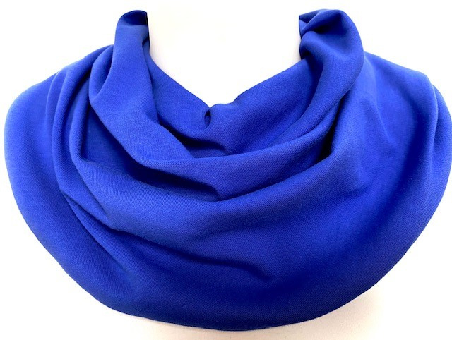Kobolt blåt tørklæde