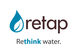 Retap Caraf met 4 Retap Water Glazen