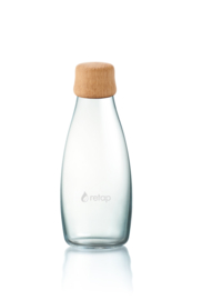 Retap waterfles 500ml met eiken houten dop