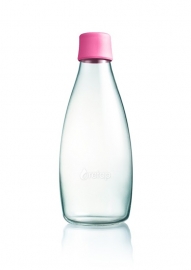 Retap waterfles 800ml met roze dop