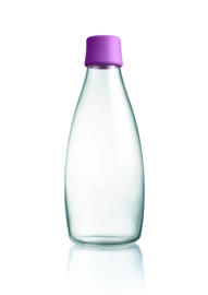 Retap waterfles 800ml met paarse dop