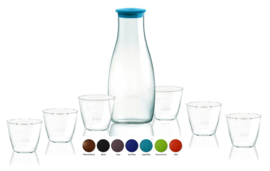 Retap Caraf met 6 Retap Water Glazen (6-de glas gratis t.w.v. €5,95)